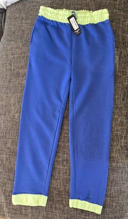Jogginghose, Gr. 38, neu mit Etikett, blau-grün
