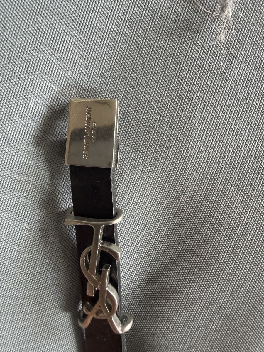 Saint Laurent Bracciali & Braccialetti: Bracciale Saint Laurent Pelle Argento logo YSL – Usato da Lugano venduto da can_xdd8 6