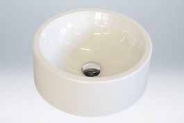 Alape Aufsatzwaschbecken Ø40 cm mit Ablauf und Armaturen