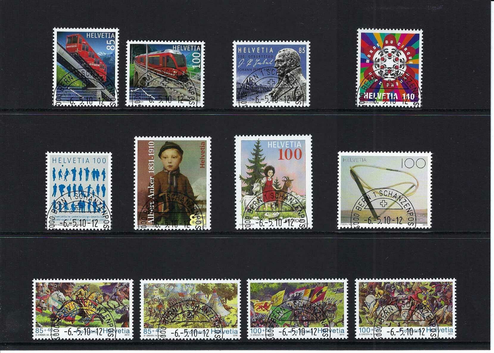 Tutti i francobolli: Schweizer Briefmarken Jahresset 2010 gestempelt – Usato da Diegten venduto da Pdiego 3