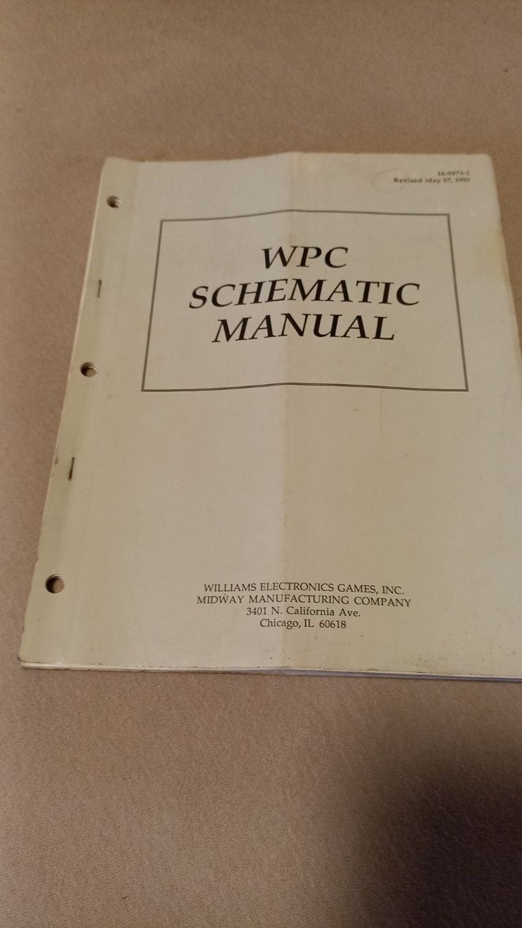Flipper: WPC Schematic Manual – Usato da Wettingen venduto da extraball