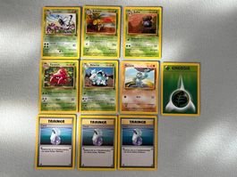 Pokémon Vintage Lot 10x – Jungle Fossil Base – Unlimited