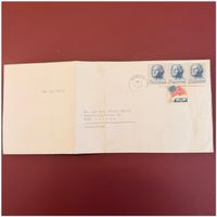 Luftpostumschlag - Briefmarken USA - 1967 - Babylon-New York