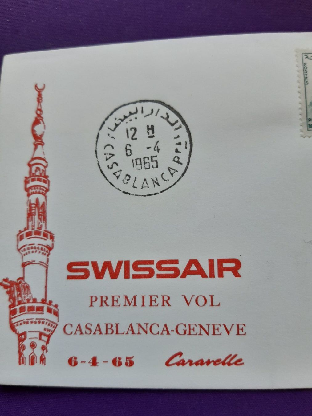 Tutti i francobolli: Erstflugbrief  CASABLANCA - Genève 6.4.1995 – Nuovo (secondo la descrizione) da Wangs venduto da weisstannen01 2