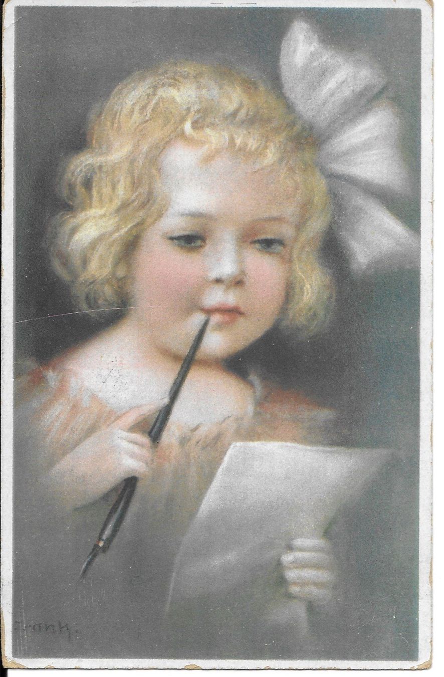 Cartoline postali: Karte mit Mädchen – Usato da Möhlin venduto da RoMe49