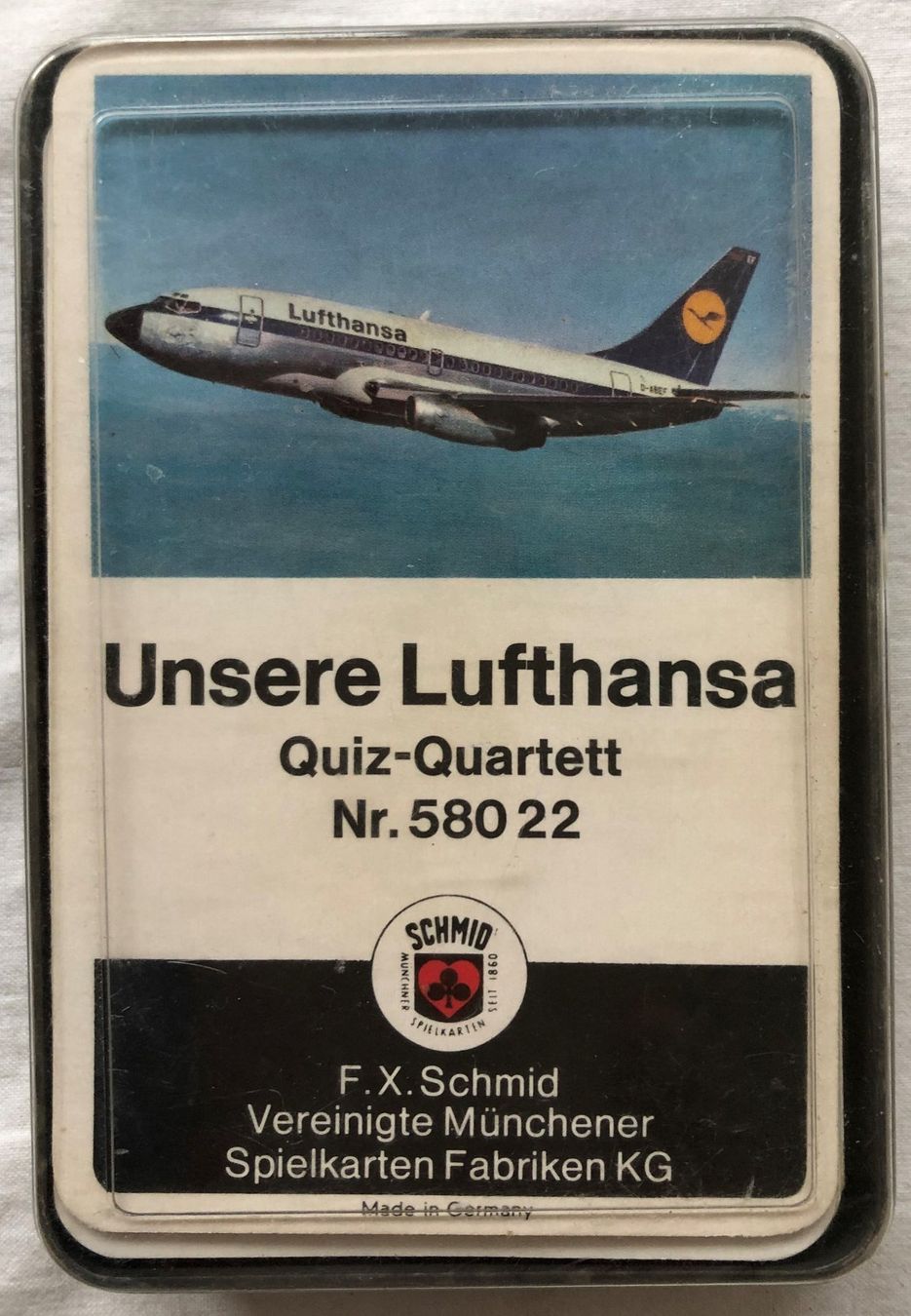 Giochi: Quartett - Unsere LUFTHANSA - F.X.Schmid - 1967 – Usato da Schaffhausen venduto da durruti