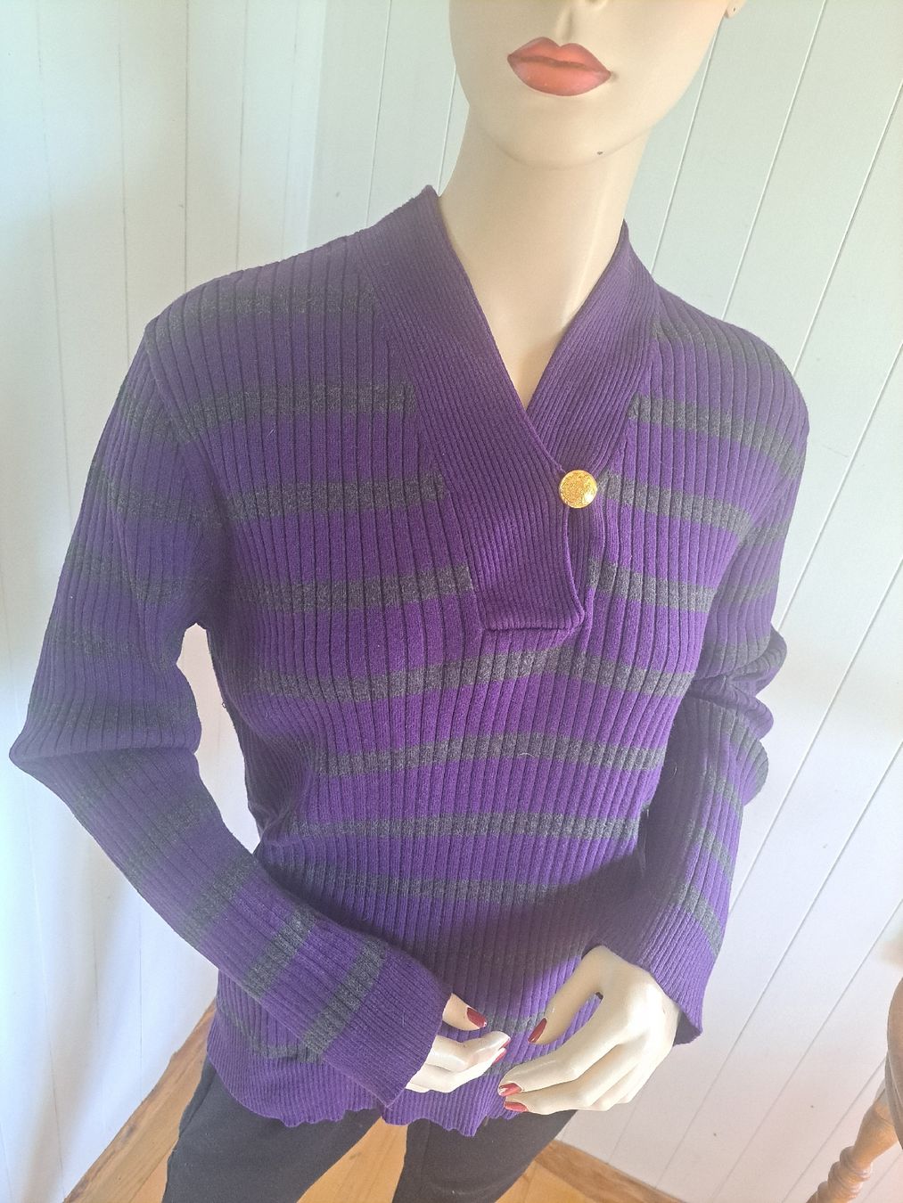 Ralph Lauren Maglioni & Felpe: RALPH LAUREN Strickpullover Pullover 2X 42 44 L Schalkragen – Usato da Mollis venduto da Fauchi99 4