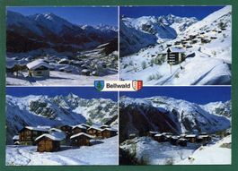 Bellwald, 2000, 4 Ansichten, gelaufen, Grossformat