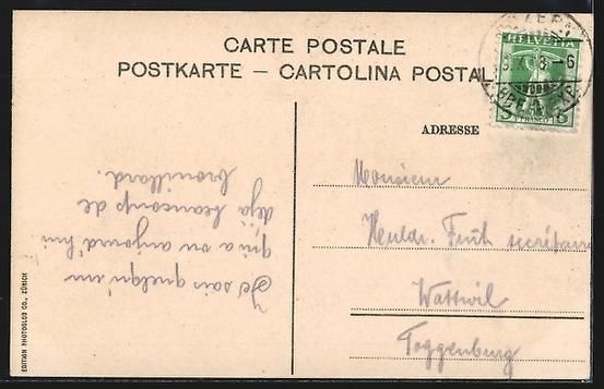 Cartoline postali: Luzern, Ortsansicht mit Rigi und Gütsch – Usato da Berlin venduto da bartko-reher 1