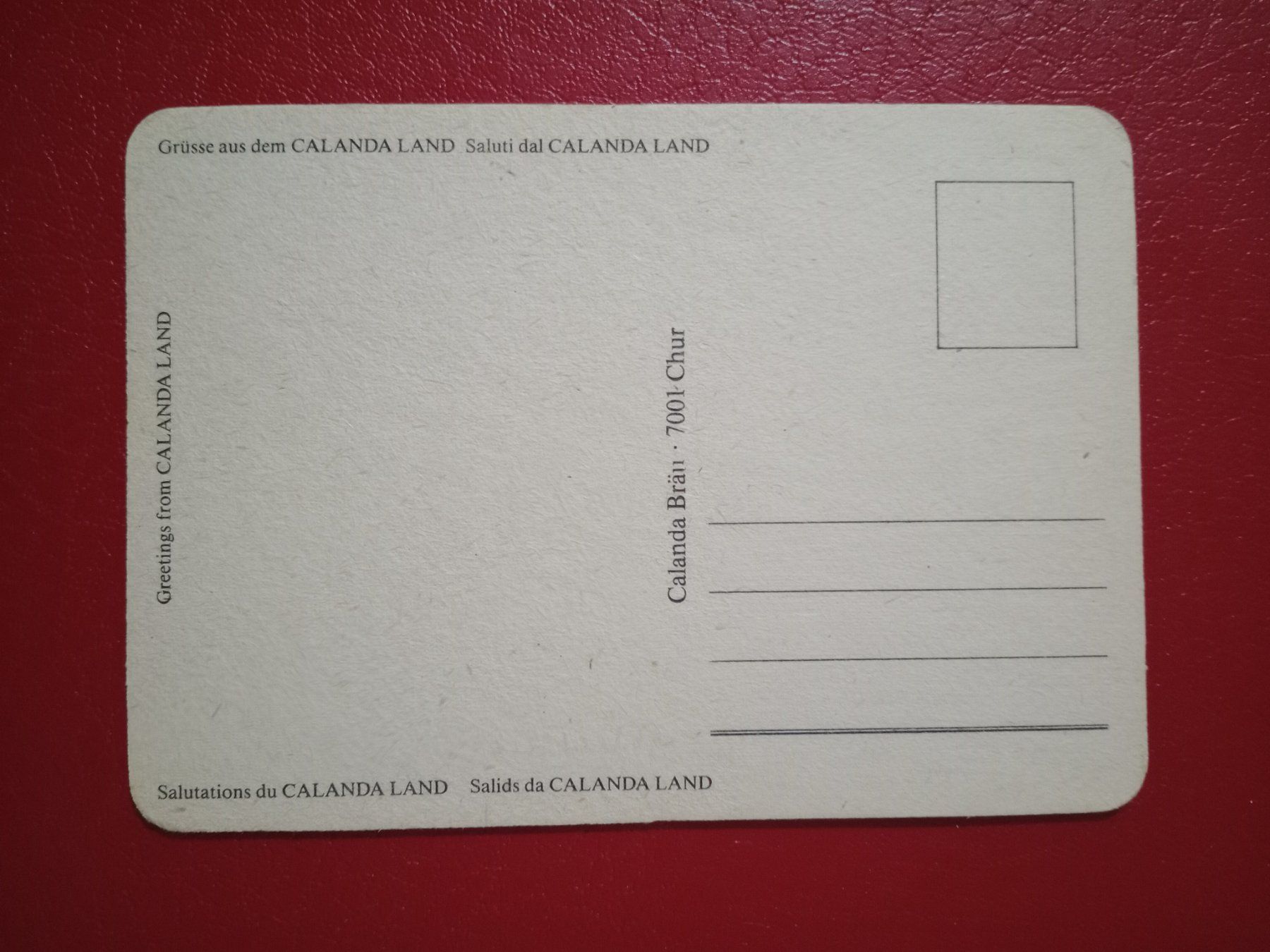 Calanda Untersetzer: Bierdeckel Ansichtskarten Format Calanda Bräu Insel (GRL) – Gebraucht aus Küttigen von Melisch1000 1