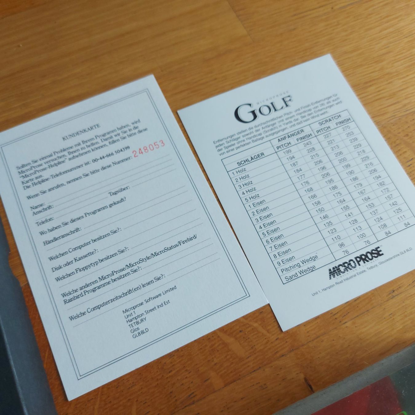Spiele: Microprose Golf OVP Amiga – Gebraucht aus Aarau von Kaesekuchen2000 6