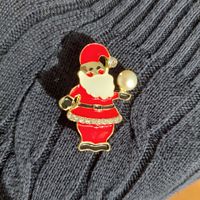 2 in 1 Christmas Brooch/Pendant Santa Claus with Pearl NEW