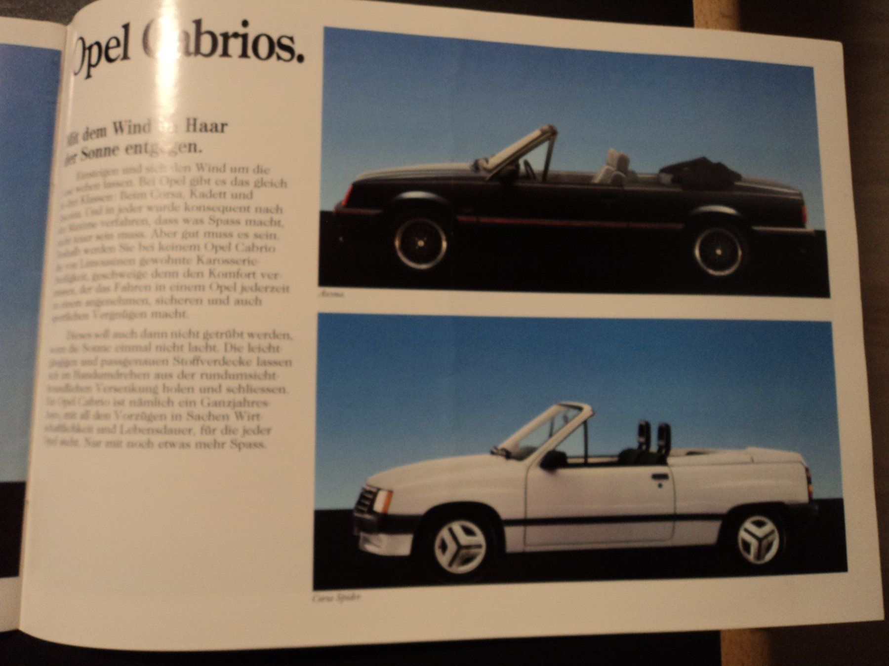 Opel Documenti: Prospekt Opel Programm 1987 Omega 3000 Corsa I Ascona i200 – Usato da Schwarzenburg venduto da modelCARama 8