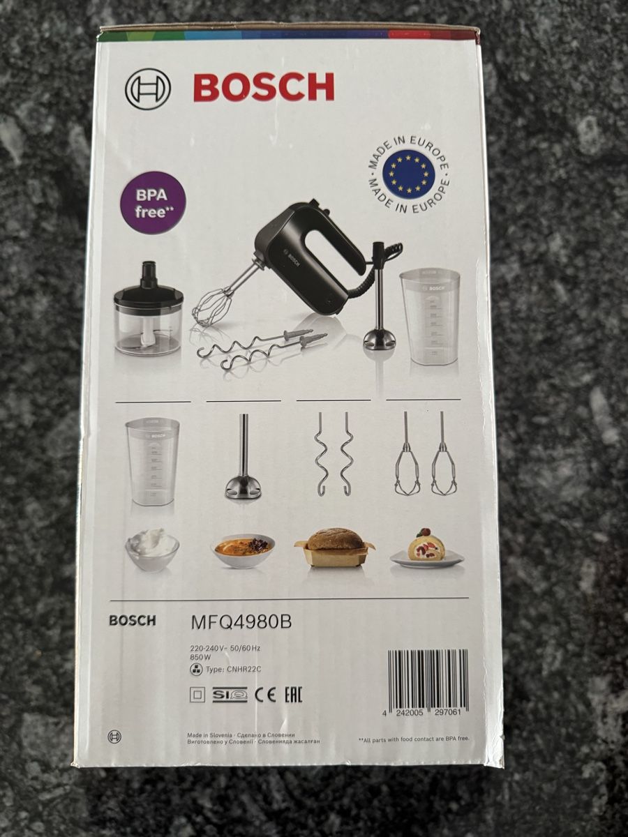 Bosch Appareils de cuisine: Bosch Handmixer 850W – Neuf avec emballage d'origine à Oetwil am See par dr.vidovic 1