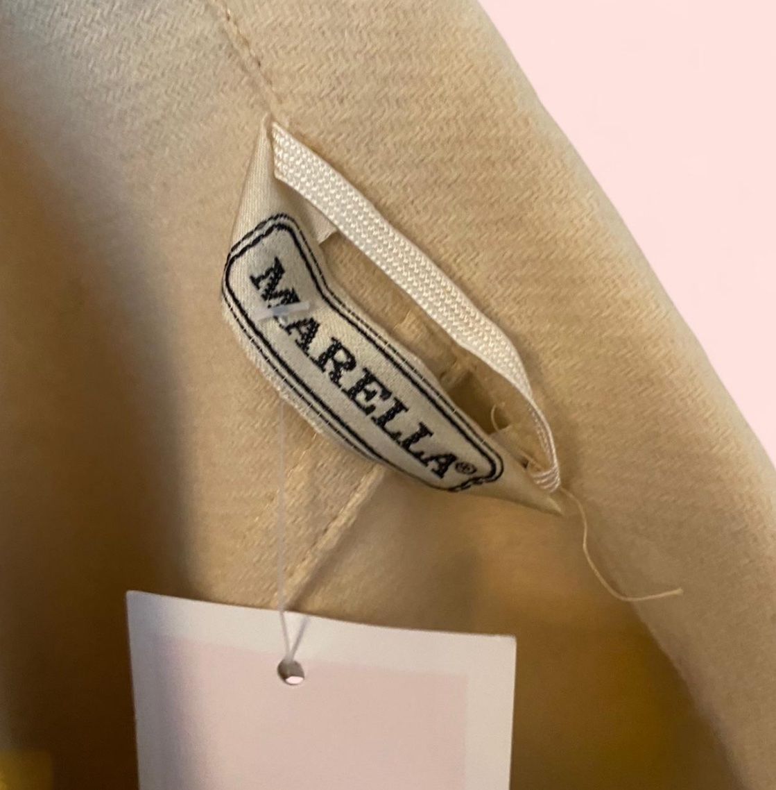 Marella Cappotti: Langer Mantel Marella - Creme/Beige – Nuovo (secondo la descrizione) da Zürich venduto da sonia.online 4