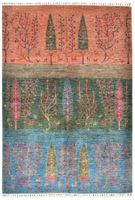 Handgeknüpfter afghanischer Khurjeen Orientteppich 243x174cm