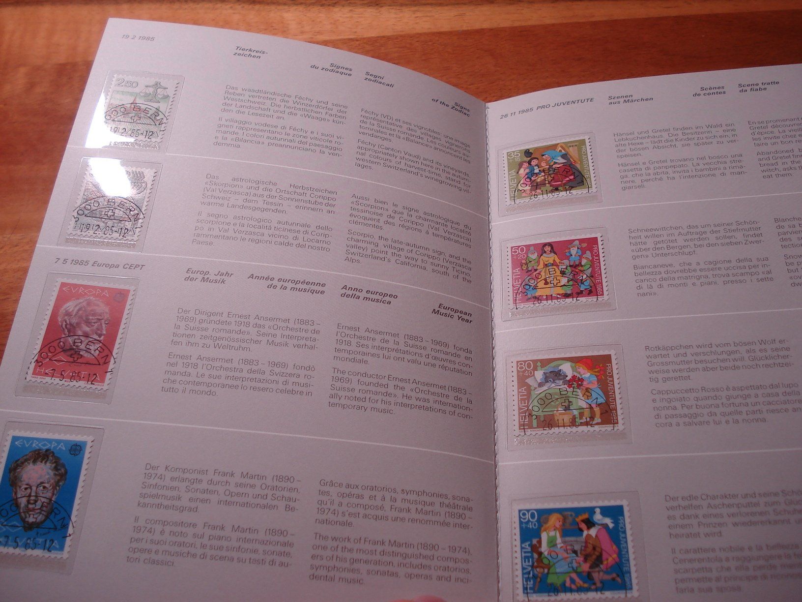 Tutti i francobolli: Jahrbuch Schweiz 1985, ET-o – Usato da Niederwil AG venduto da morostahu 2