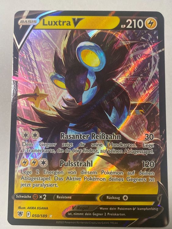 Pokemonkarte Luxtra V (Neu (gemäss Beschreibung)) in Neuhausen für CHF ...