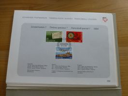 FDC Sondernbätter 1984  Blätter Nr. 359-366