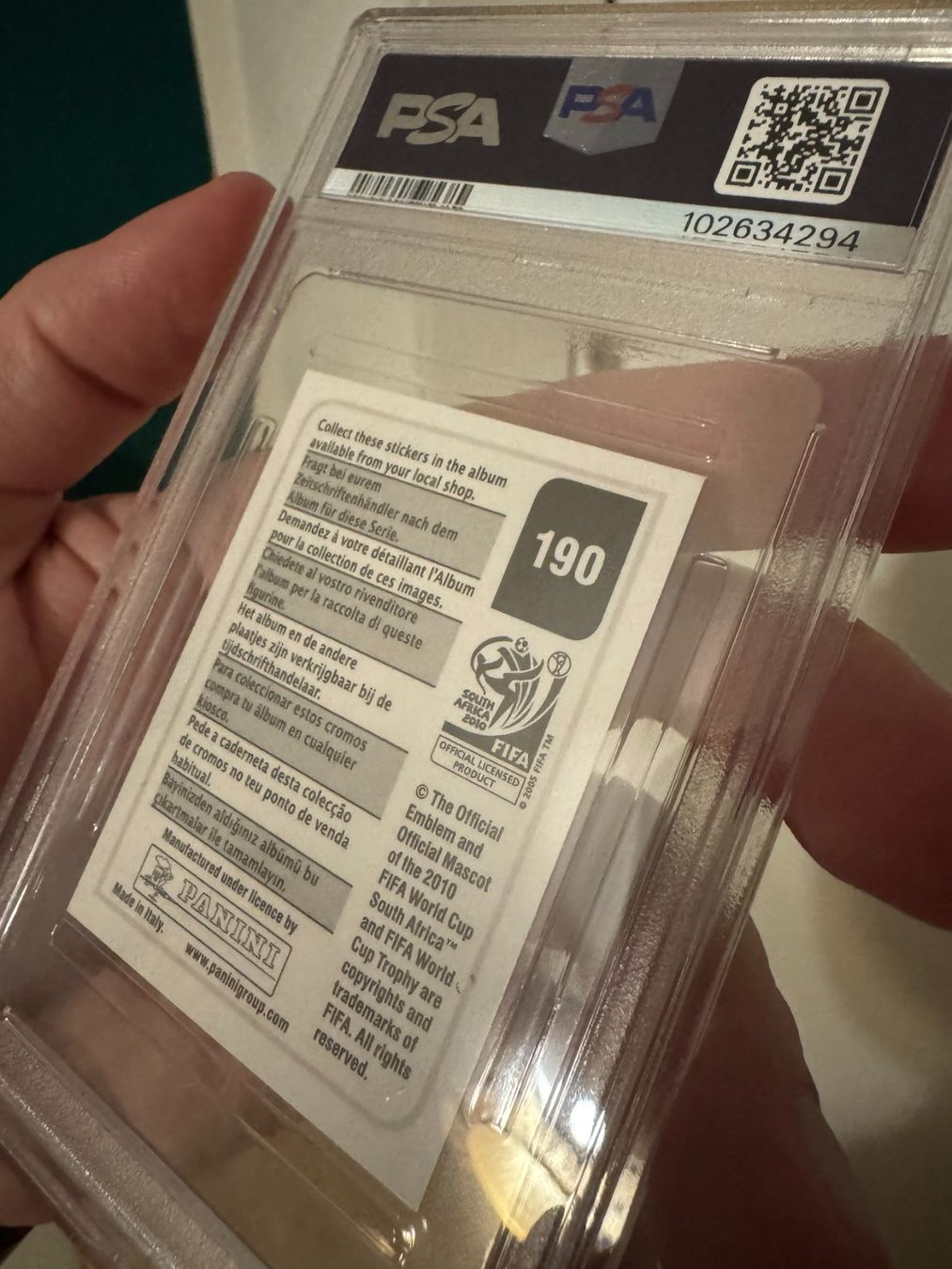Panini Cartes à collectionner: 2010 Panini South Africa - David Beckham - PSA – Neuf (Voir description) à Niedergösgen par Doxi-Graded-Cards 1