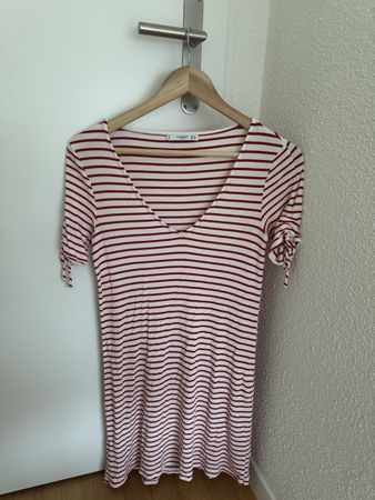 Mango Sommer Kleid, Rot Weiss gestreift, Gr. XS/S, Top!