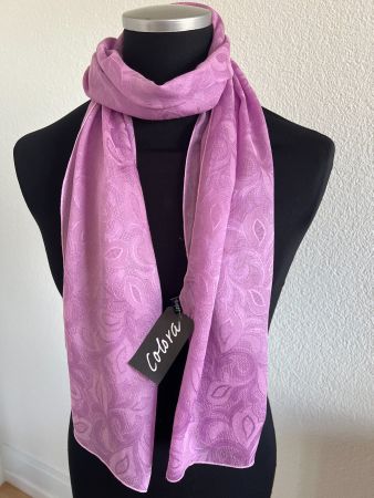 Colora Schal, 68% Seide, Helllila, NEU