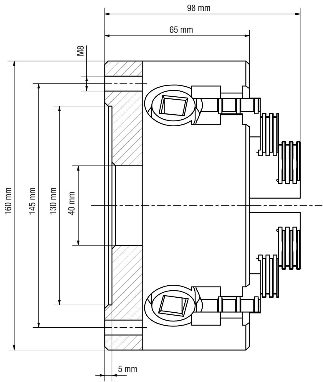 Alle Werkzeuge: WABECO Planscheibe 160 mm 4 Backenfutter – Neu und originalverpackt aus Bottighofen von zaap 1