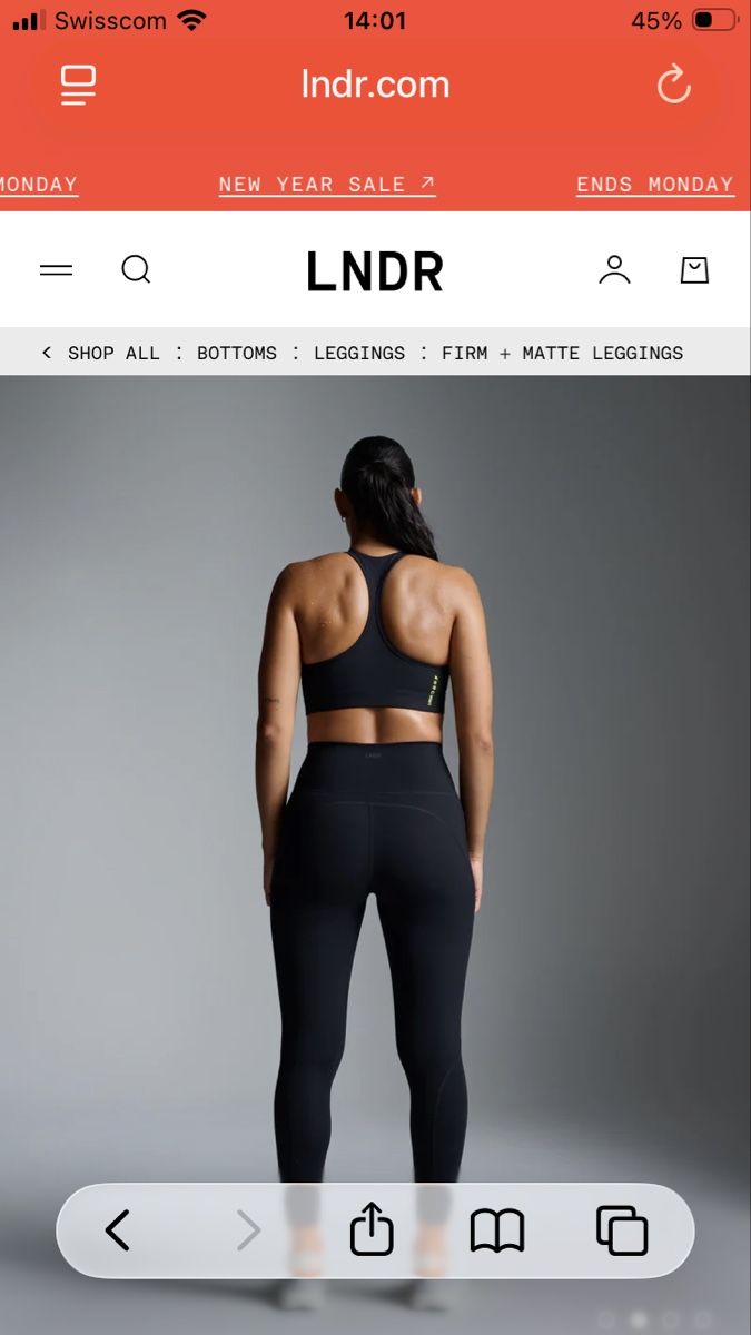 Leggings: LNDR Leggings 7/8 schwarz – Usato da Arbon venduto da gab_tkx8 1