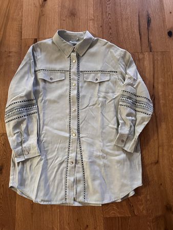 Zara Hemd Oversize Salbei Gr. M, Top Zustand!