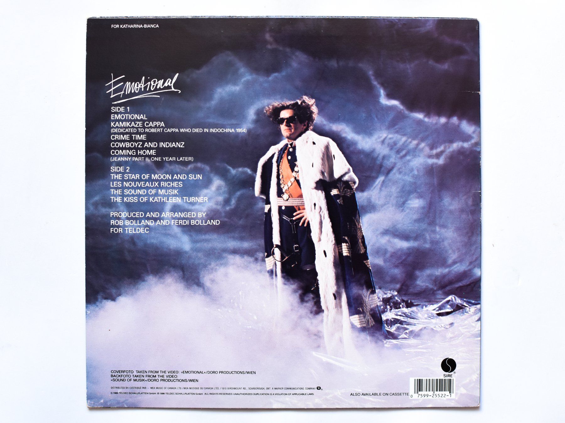Dischi in vinile: Falco - Emotional – Usato da Belmont-sur-Yverdon venduto da ag97 1