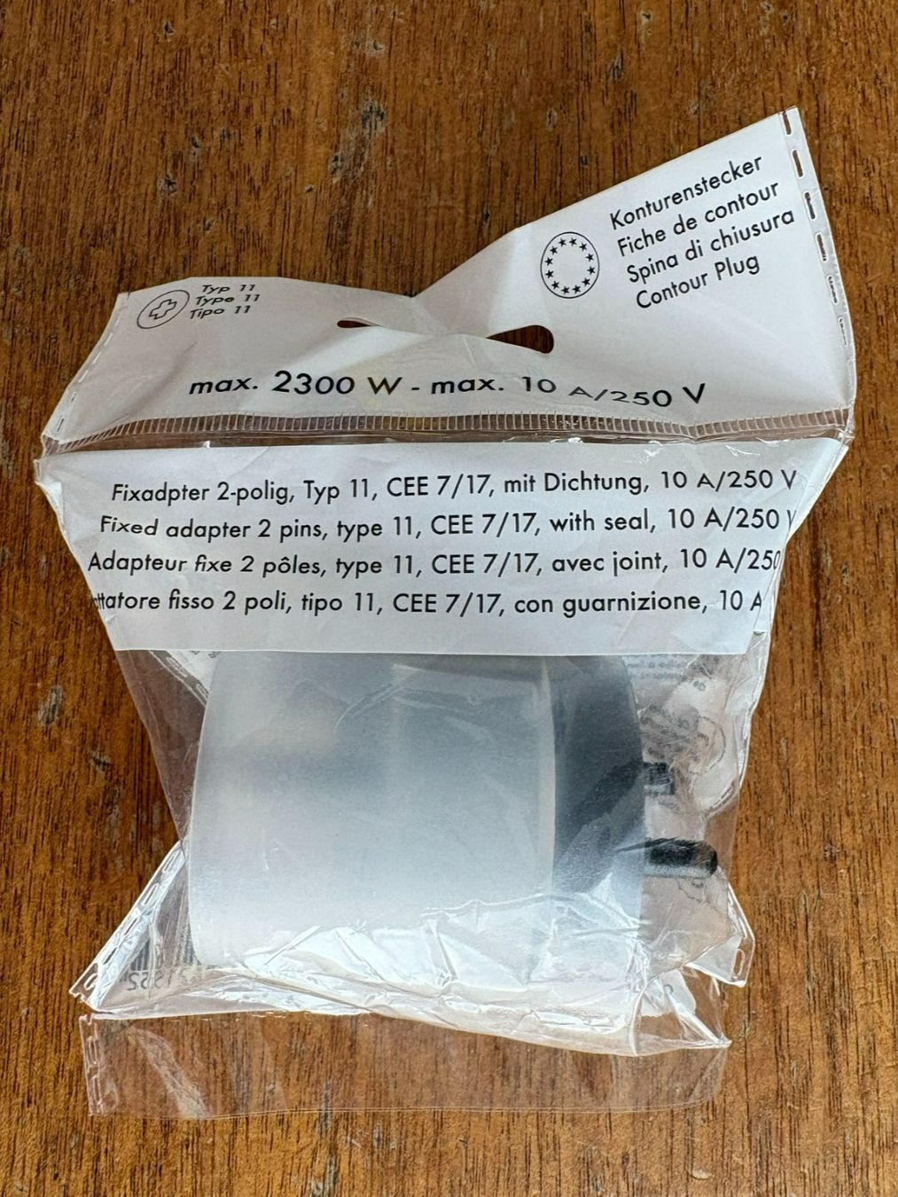 Laufwerke & Adapter: Fixadapter 2-polig Schuko 10A 250V NEU – Neu und originalverpackt aus Widnau von SIIVSIIV