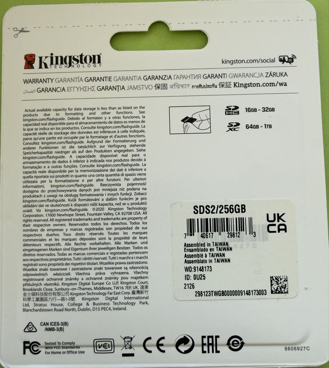 Kingston Schede di memoria: Kingston Canvas Select Plus  – Nuovo e nell'imballaggio originale da Basel venduto da tamy90 1