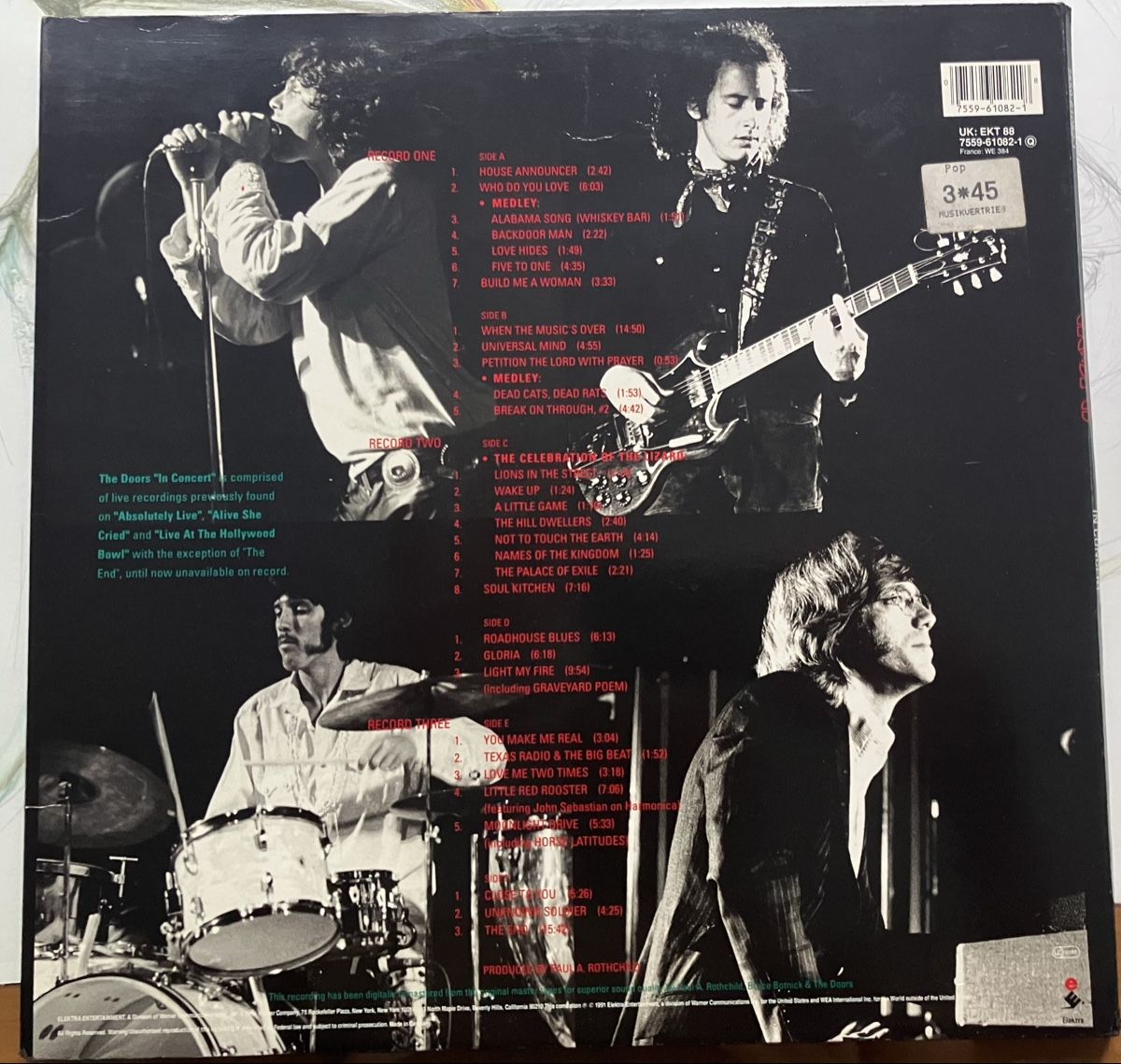 Schallplatten: The Doors In Concert Vinyl 3xLP – Gebraucht aus Basel von Gholb 4
