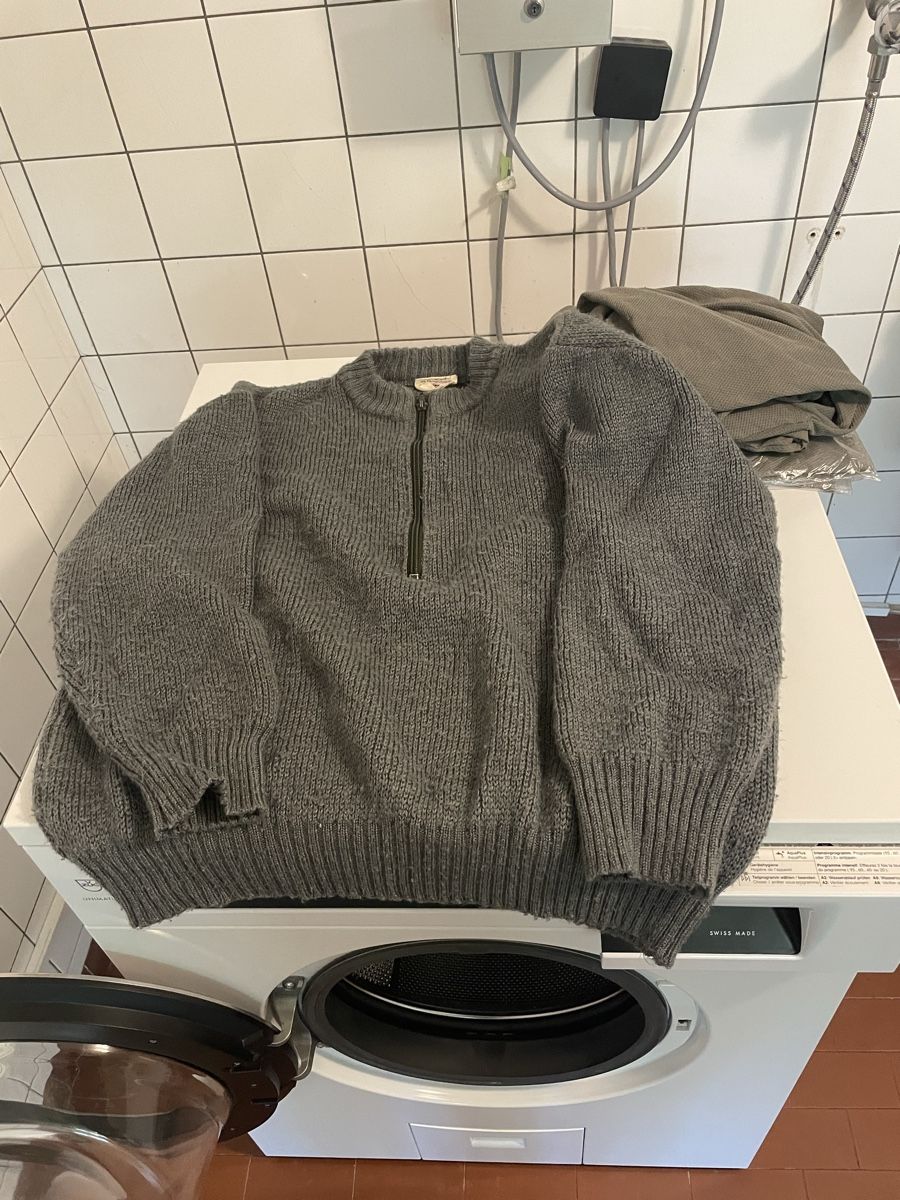 Schweizer Armee Uniformi: Schweizer Armee M74 Wollpullover,  „Wu – Usato da Uster venduto da chlini1983
