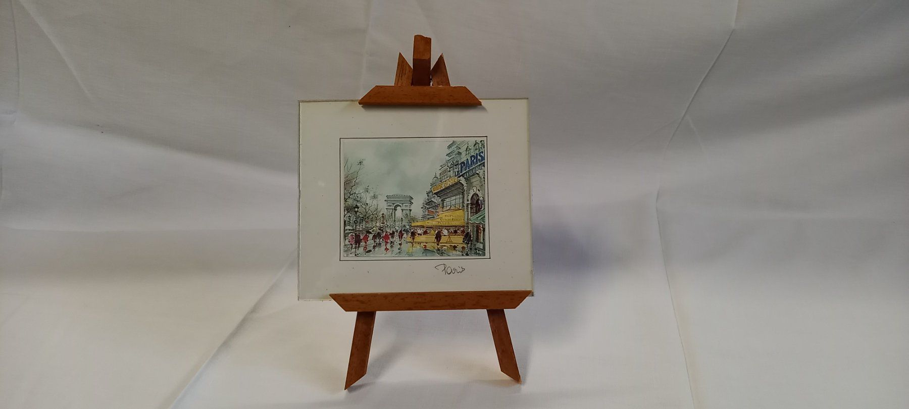 Staffeleien: Chevalet en bois avec photo Parisienne – Gebraucht aus Fey von sverigi