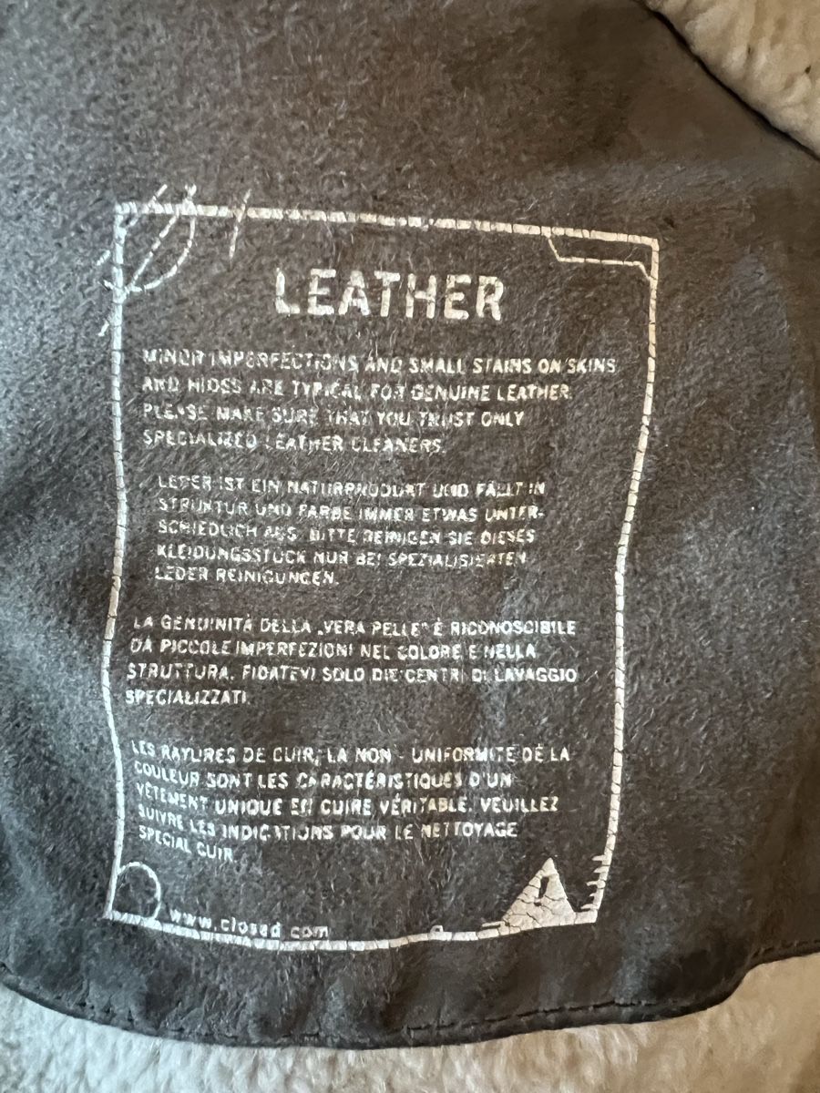 Closed Mäntel: CLOSED Shearling-Mantel, Grösse L, Grau - Leder – Gebraucht aus Langenthal von Alperose_5 4