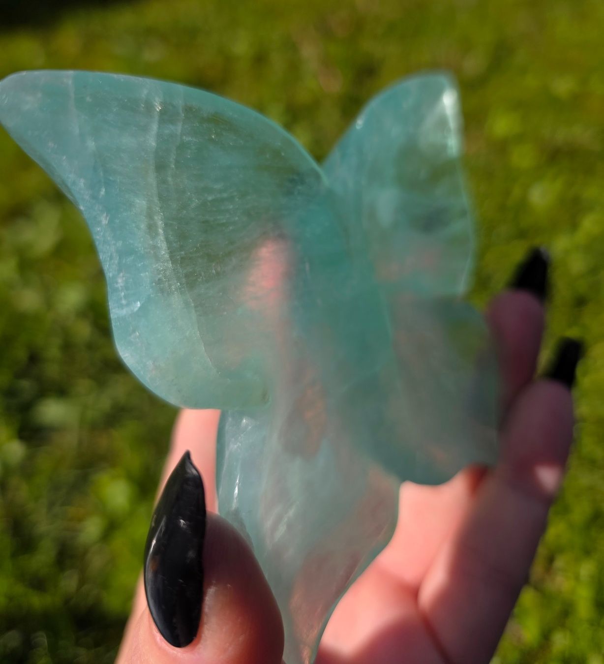 Minerali & Pietre curative: Fluorit Schmetterlingsschale 182g – Nuovo e nell'imballaggio originale da Matzingen venduto da Shay_Crystalz 1