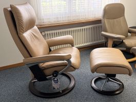 Stressless Sessel mit Hocker neuwertig mit 70% Rabatt ‼️