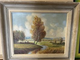 Ölgemälde auf Leinwand sign. J. raymond 66-55 cm