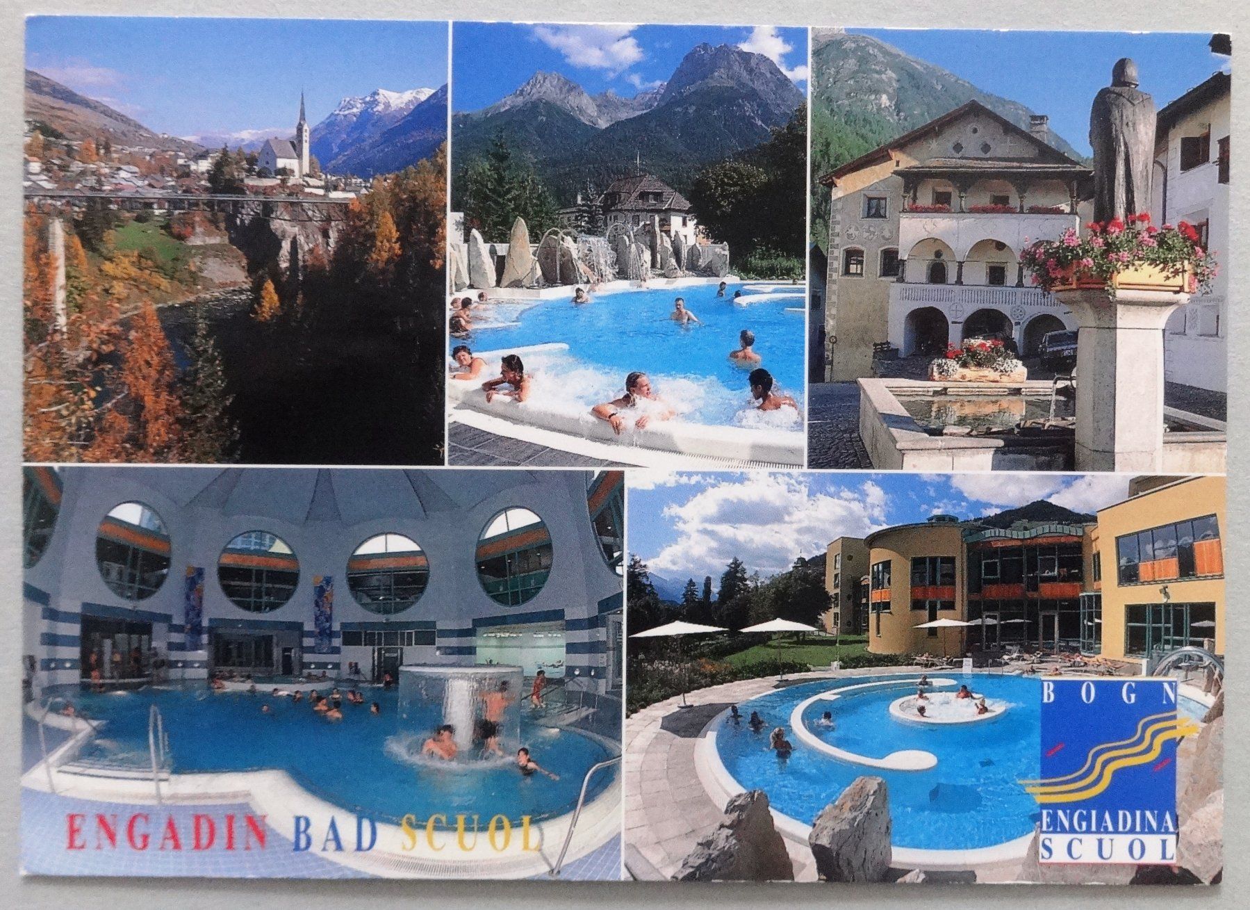 Cartoline postali: Bogn Engiadina Scuol, Erlebnisbad – Usato da Fétigny venduto da Billy2miny