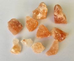 10 kleine Rosenquarz Rohsteine 