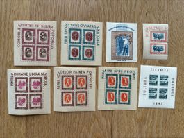 Timbres Roumanie 1946/1947  - non oblitérés - blocs