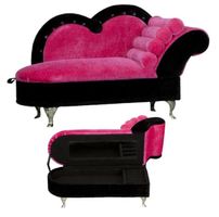 Schmuckschatulle / Schmuckbox "Sofa" mit samtigen Bezug