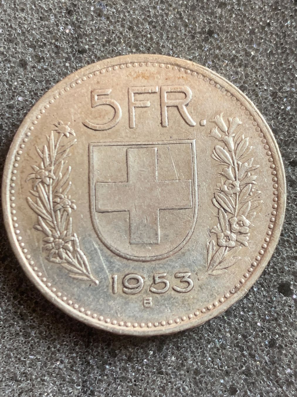 Tutti le monete: Pièce 5 CHF Suisse 1953 Argent – Usato da frasses venduto da Claudeb00