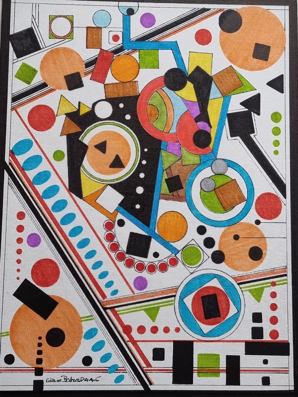 Dipinti: EDGAR BALTENSPERGER ORIGINAL ACRYL AUF LEINWANDKARTON 40X30 – Usato da Gersau venduto da kunst-online 1