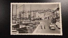 Saint-Tropez Vintage Ansichtskarte Hafen Frankreich Rarität