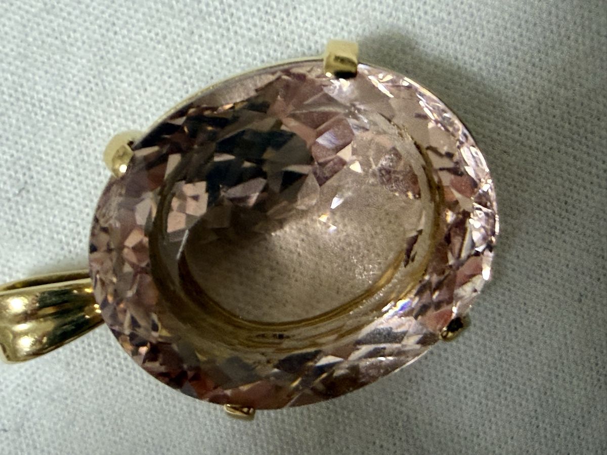 Ciondoli: Anhänger Gold 18k mit Morganit – Usato da Oberhof venduto da RealStone 5