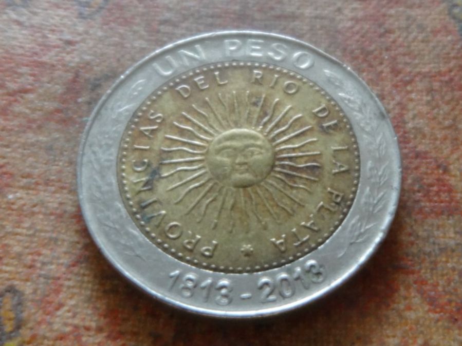 Tutti le monete: ARGENTINE  1  Peso  2013  (P) – Usato da Romanel-sur-Lausanne venduto da Swift13