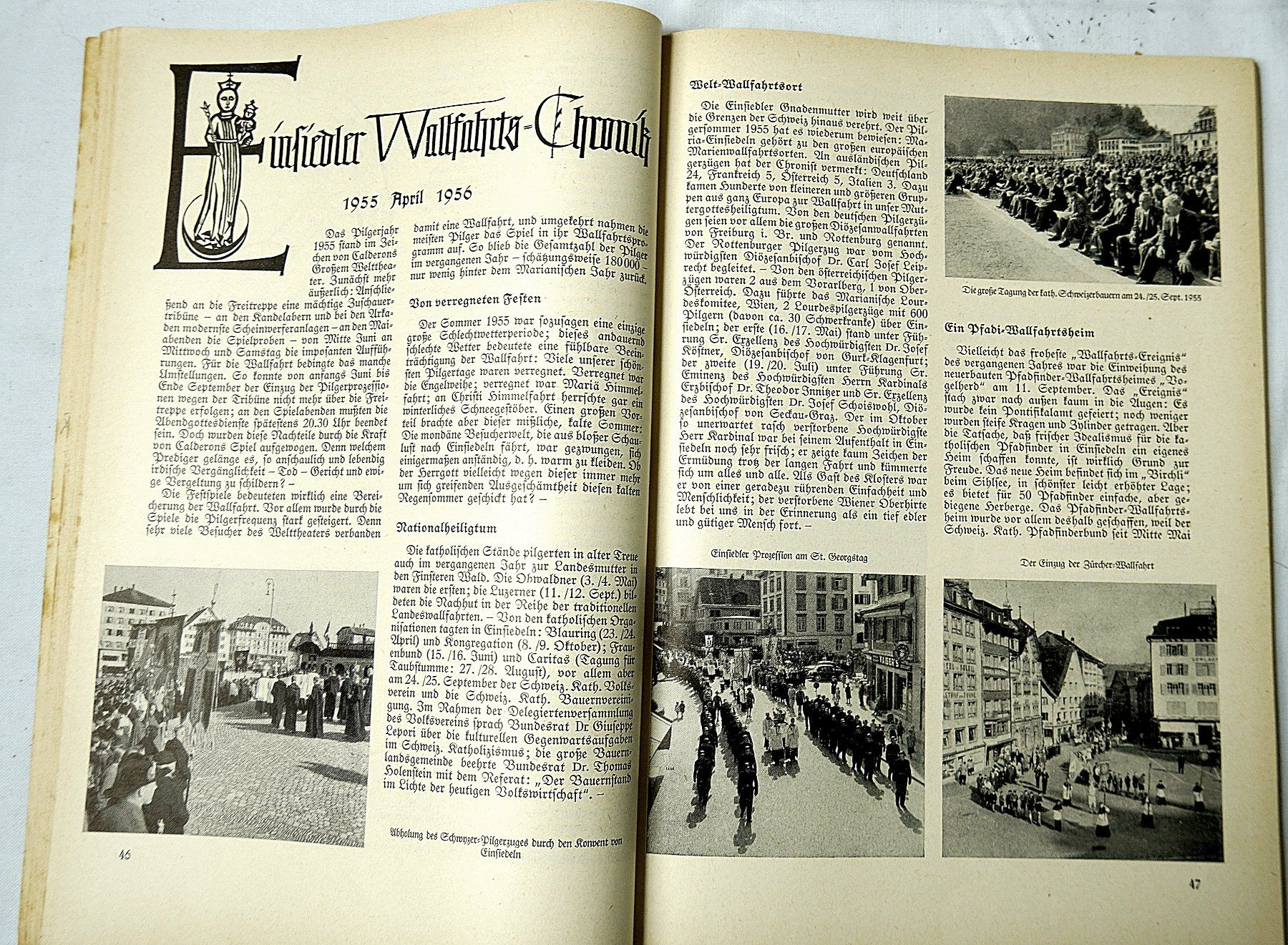 Calendari: Benziger's Einsiedler Kalender 1957 – Usato da Baar venduto da 2cvbaar 1