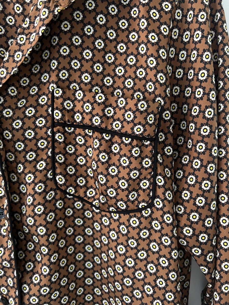 Sandro Camicette: Sandro Bluse Hemd braun in Krawattenmuster Size 0 – Nuovo (secondo la descrizione) da Zürich venduto da Mbraunschweig 2
